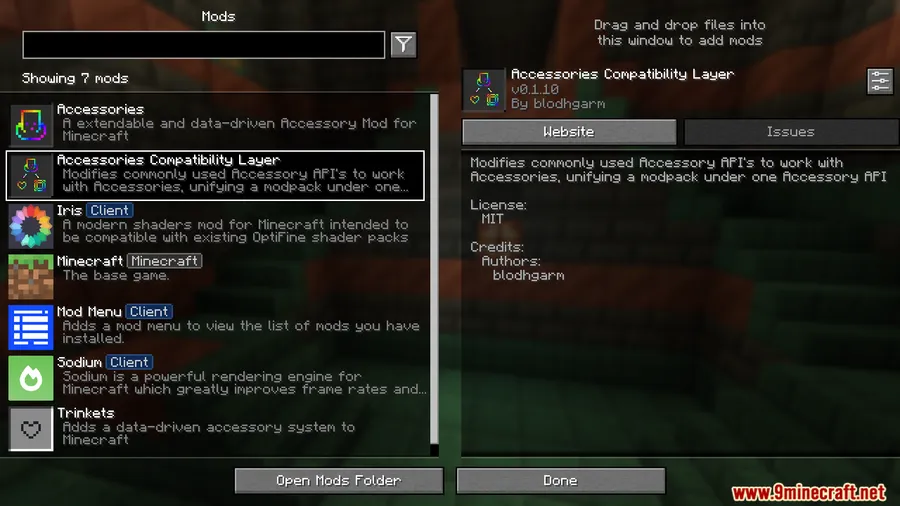 Accessories Compatibility Layer Mod screenshot 1 showing mod in action
