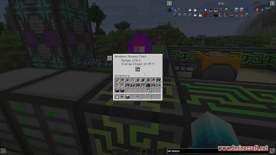 Applied Energistics 2 Wireless Terminals Mod screenshot 7 showing mod in action