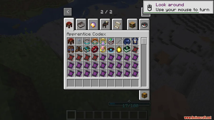 Apprentice's Codex Mod screenshot 1 showing mod in action