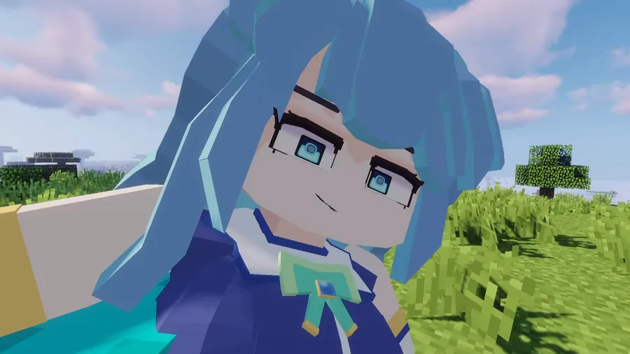 Aqua Model – Custom Girl for PleasureCraft Mod screenshot 6 showing mod in action