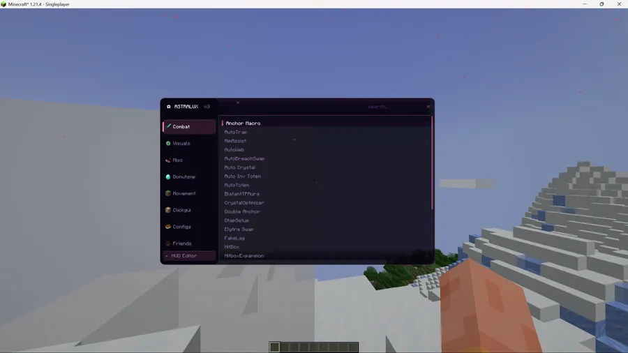 AstraWare Client Mod screenshot 1