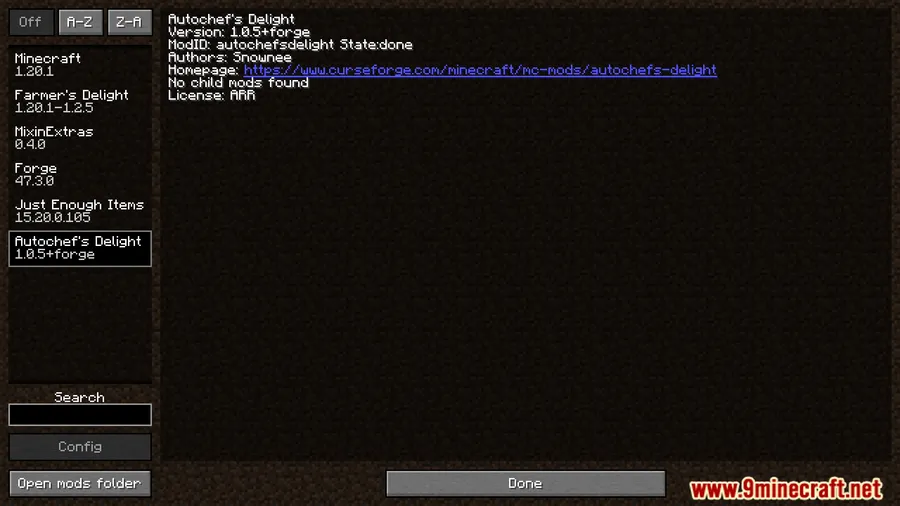 Autochef's Delight Mod screenshot 1 showing mod in action