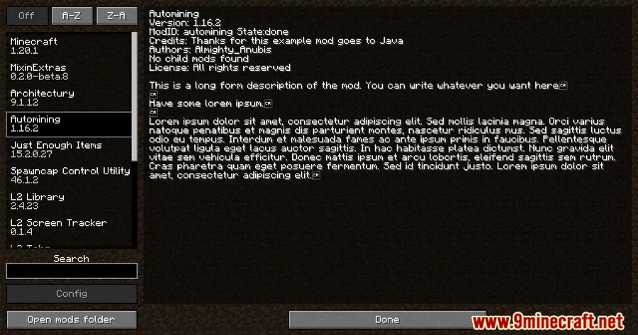 Automining Mod screenshot 1