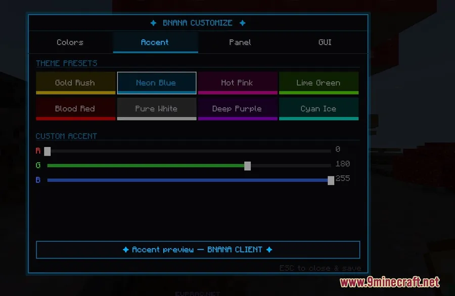 Bnana Client Mod screenshot 3 showing mod in action