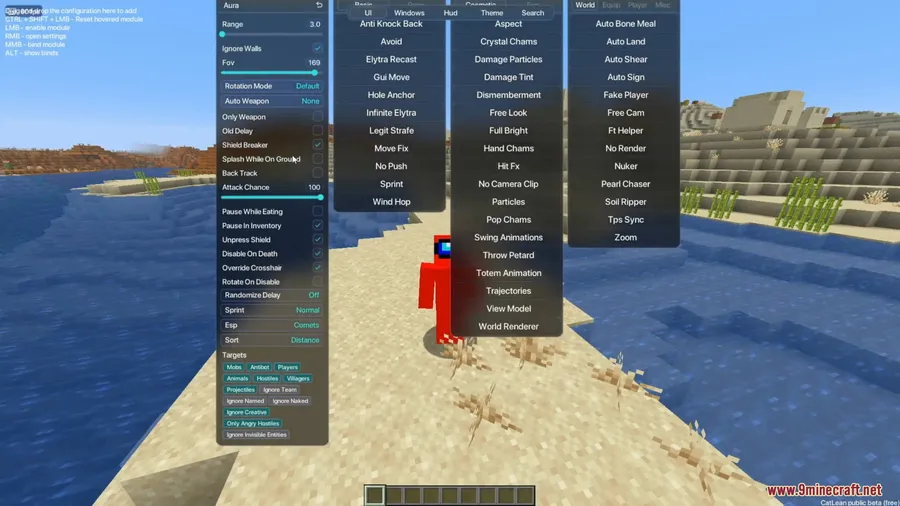 CatLean Client Mod screenshot 6 showing mod in action