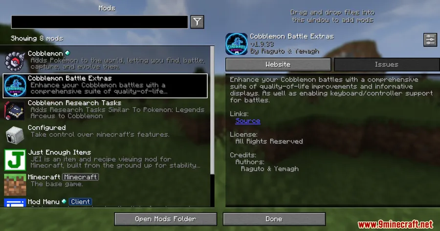 Cobblemon Battle Extras Mod screenshot 1