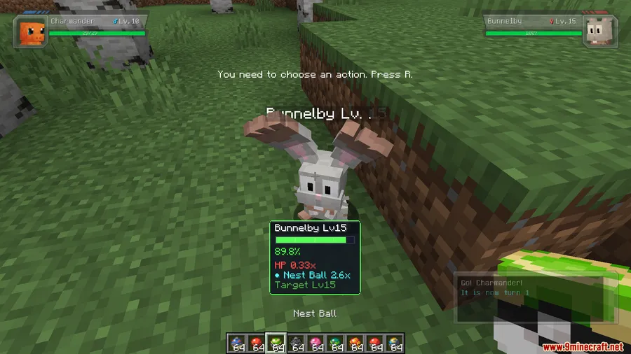 Cobblemon Catch Rate Display Mod screenshot 3 showing mod in action