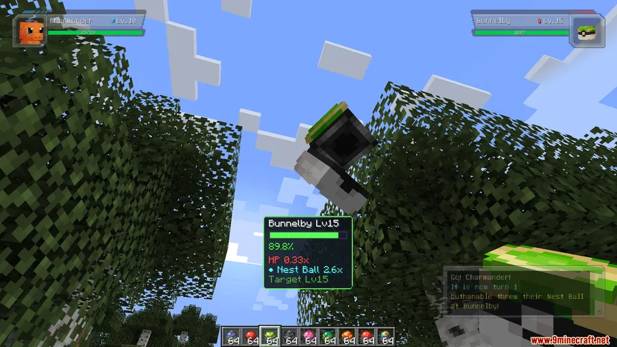 Cobblemon Catch Rate Display Mod screenshot 4 showing mod in action