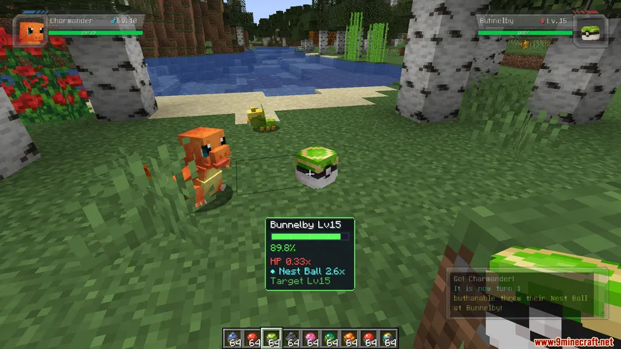 Cobblemon Catch Rate Display Mod screenshot 5 showing mod in action