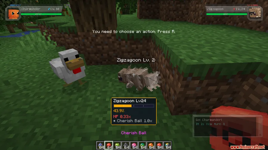 Cobblemon Catch Rate Display Mod screenshot 9 showing mod in action