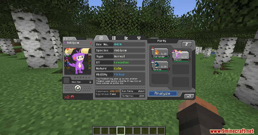 Cobblemon Party Extras Mod screenshot 6