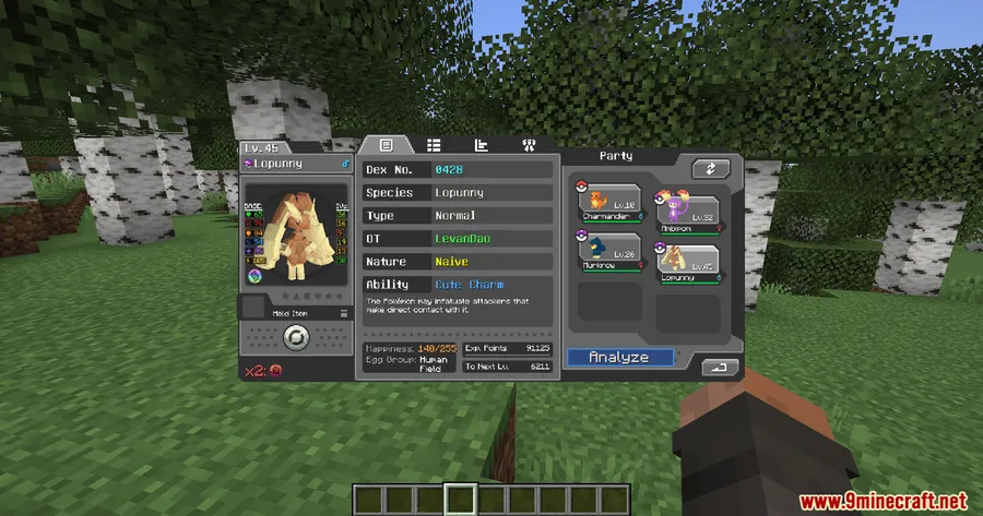 Cobblemon Party Extras Mod screenshot 8