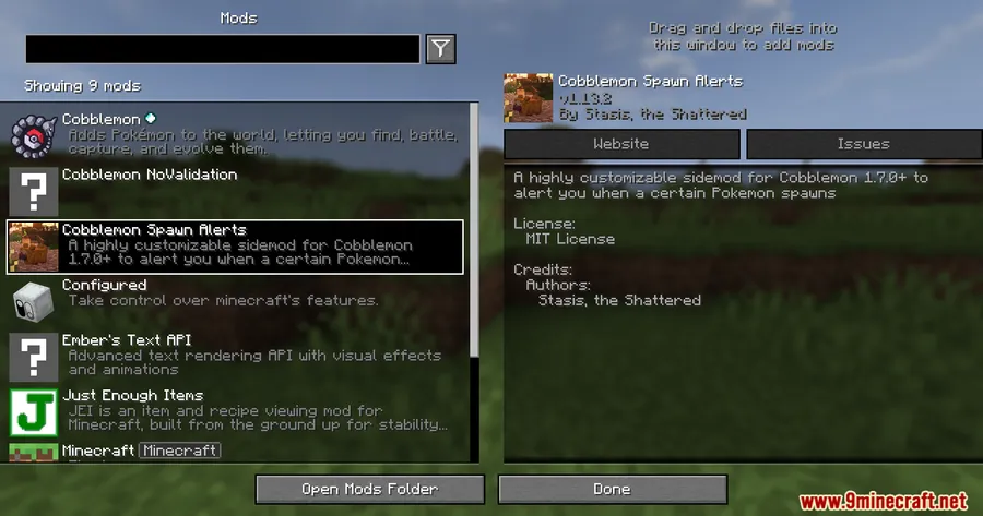 Cobblemon Spawn Alerts Mod screenshot 1