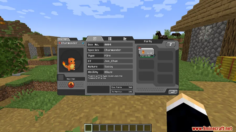Cobblemon Trainer Battle Mod screenshot 3 showing mod in action