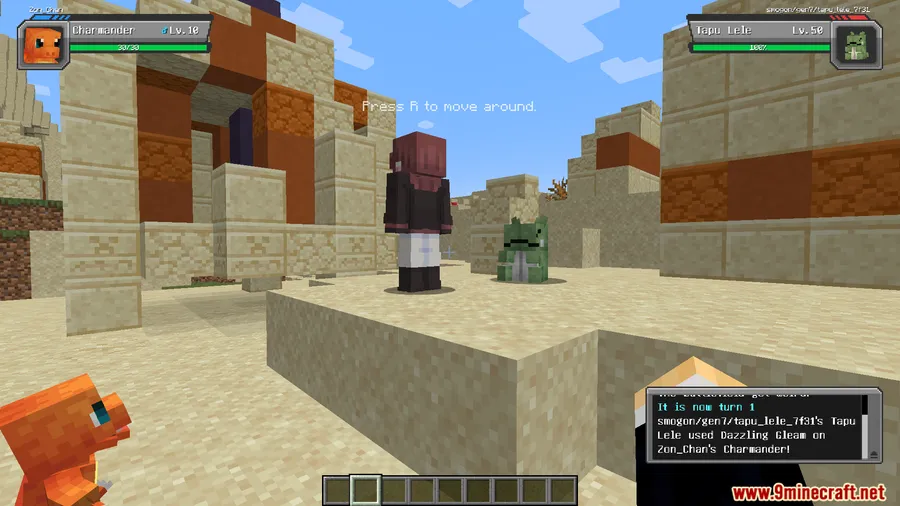 Cobblemon Trainer Battle Mod screenshot 7 showing mod in action