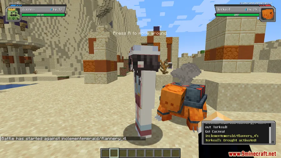 Cobblemon Trainer Battle Mod screenshot 9 showing mod in action