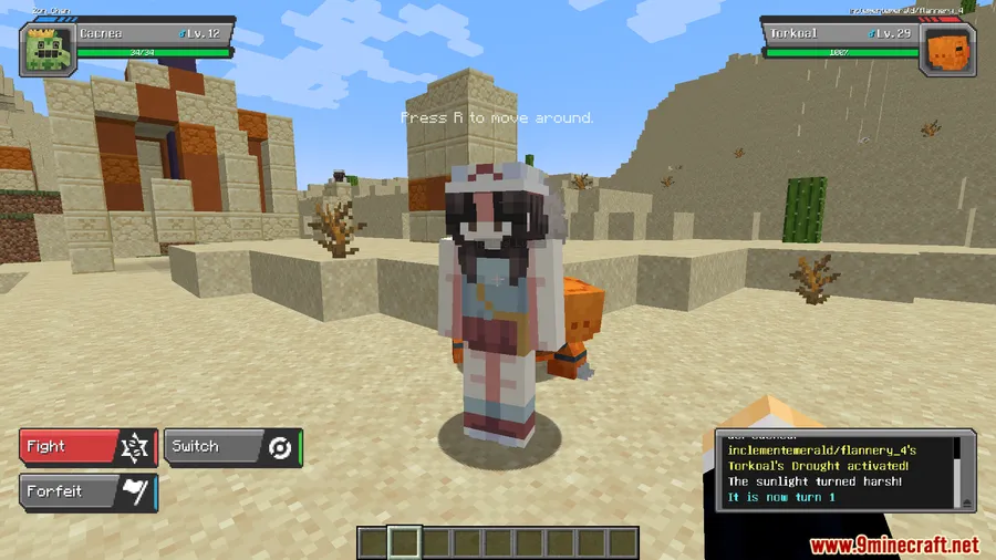 Cobblemon Trainer Battle Mod screenshot 10 showing mod in action