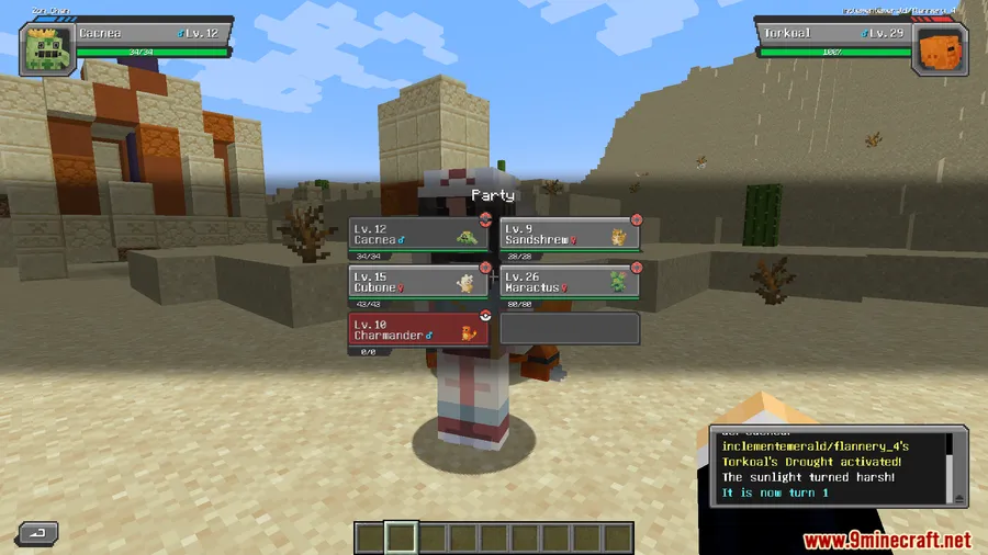 Cobblemon Trainer Battle Mod screenshot 11 showing mod in action