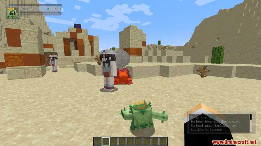 Cobblemon Trainer Battle Mod screenshot 12 showing mod in action