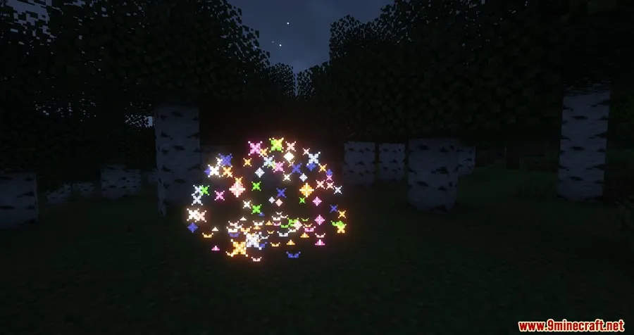 Creeper Firework Mod screenshot 1 showing mod in action