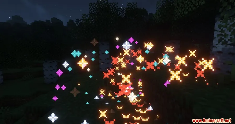 Creeper Firework Mod screenshot 4 showing mod in action