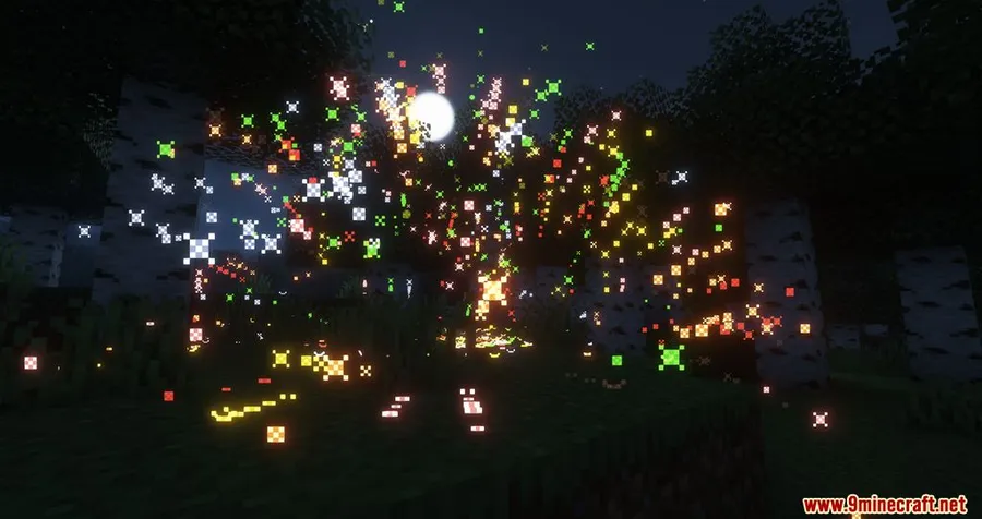 Creeper Firework Mod screenshot 6 showing mod in action