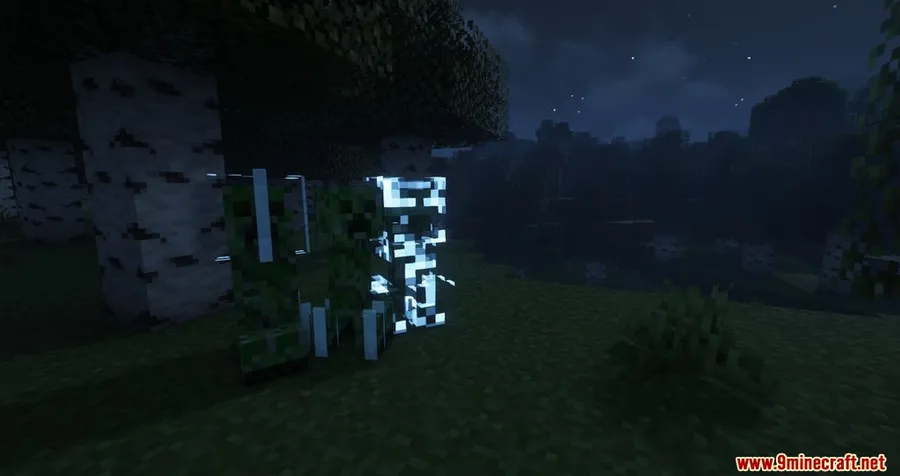 Creeper Firework Mod screenshot 7 showing mod in action