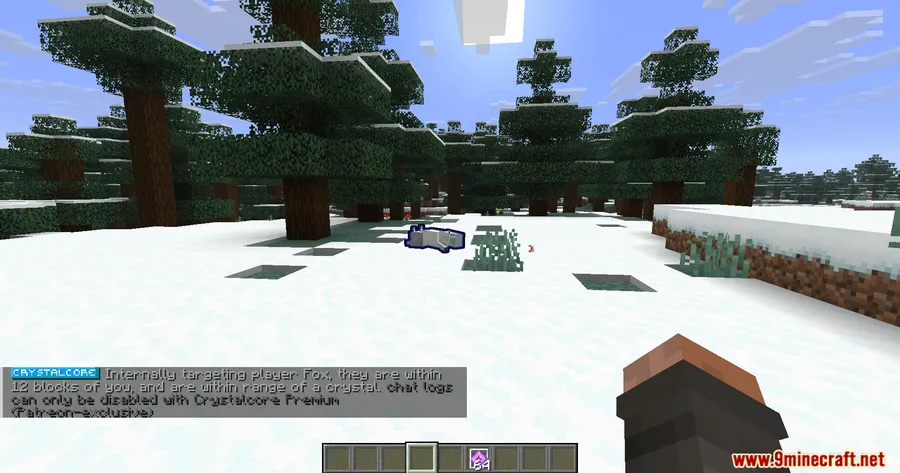 Crystalcore Client Mod screenshot 5 showing mod in action