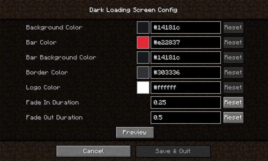 Dark Loading Screen Mod screenshot 3 showing mod in action