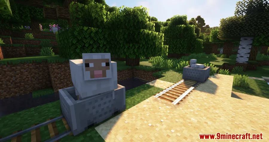 Dismount Entity Mod screenshot 1 showing mod in action