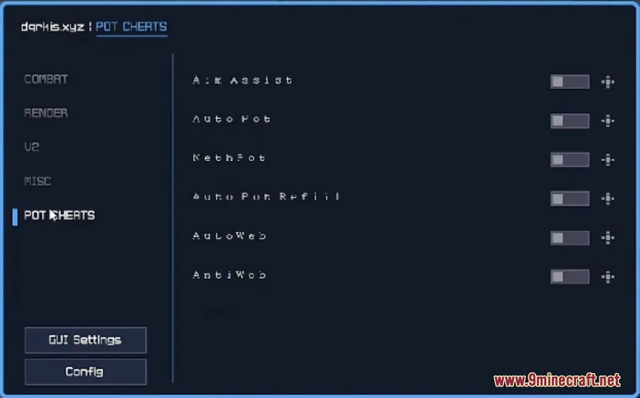 Dqrkis Client Mod screenshot 3 showing mod in action