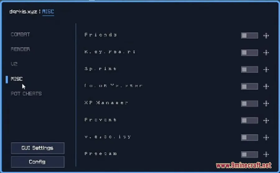 Dqrkis Client Mod screenshot 5 showing mod in action