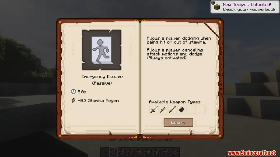 Epic Fight SkillBook Description Mod screenshot 10