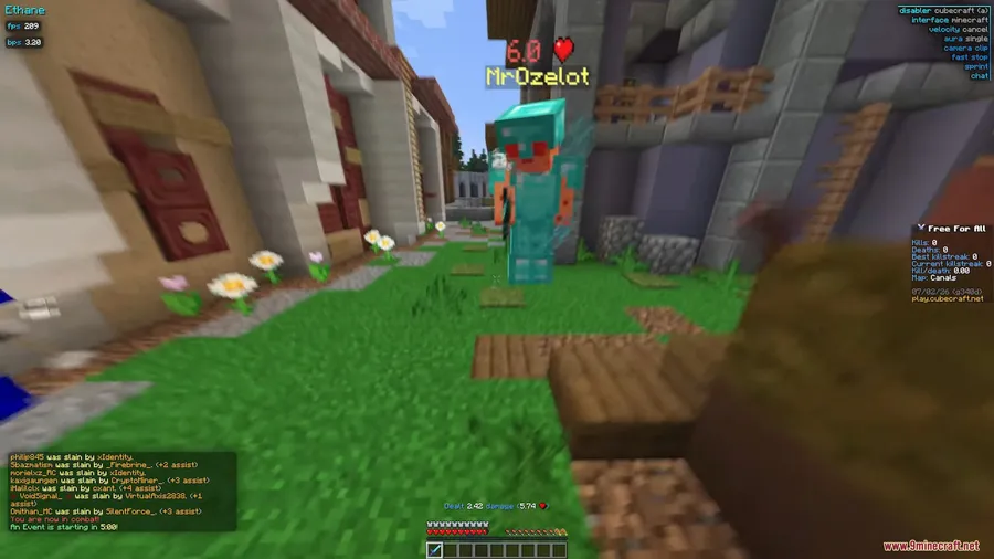 Ethane Client Mod screenshot 3 showing mod in action