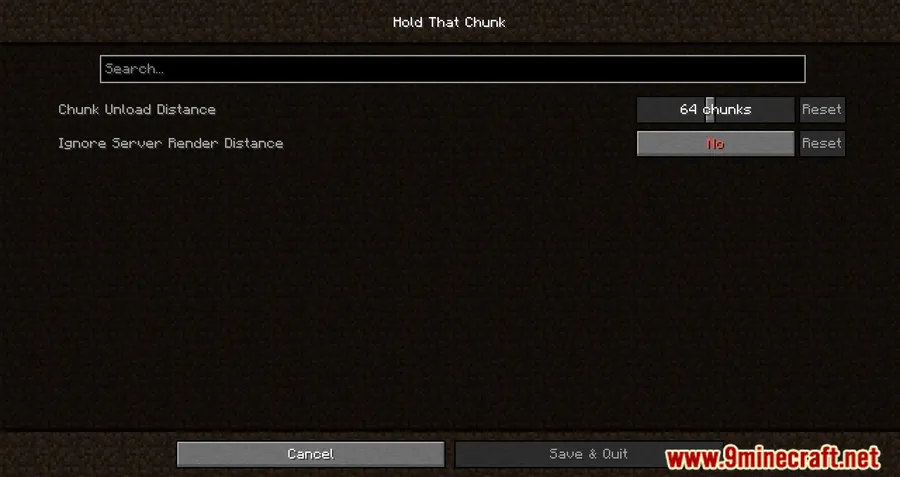 Hold That Chunk Mod screenshot 8 showing mod in action