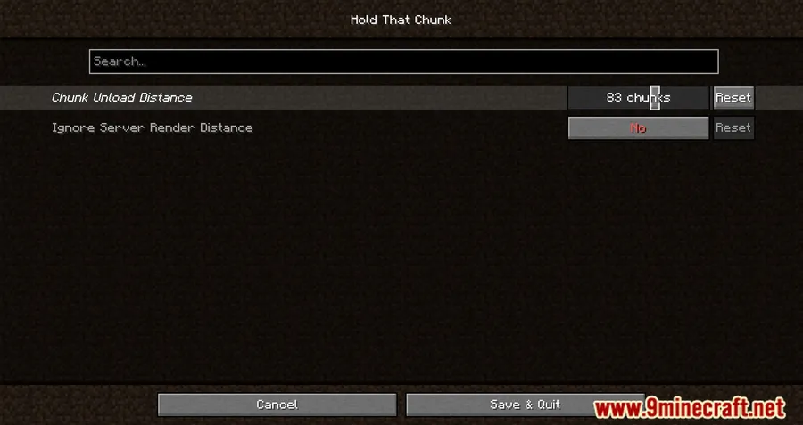 Hold That Chunk Mod screenshot 9 showing mod in action