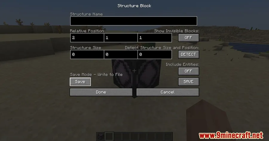 Huge Structure Blocks Mod screenshot 6 showing mod in action