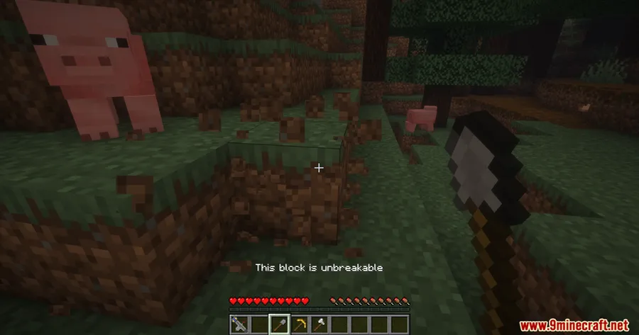 Indestructible Blocks Mod screenshot 4 showing mod in action