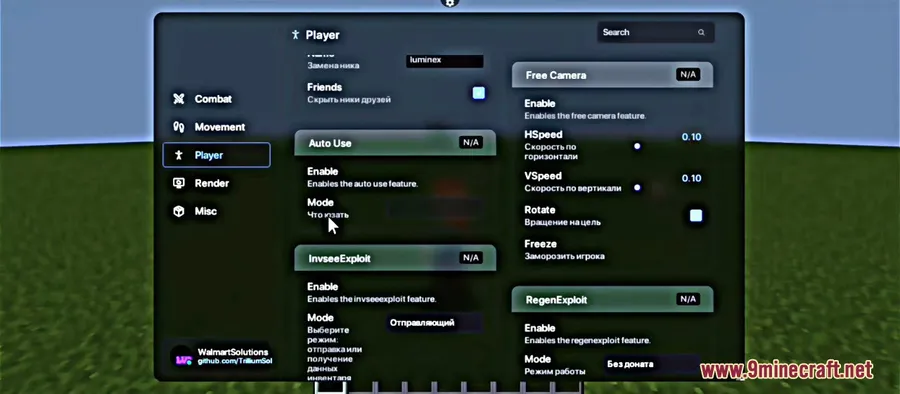 Leminx Client Mod screenshot 5 showing mod in action
