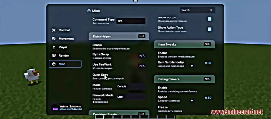Leminx Client Mod screenshot 7 showing mod in action