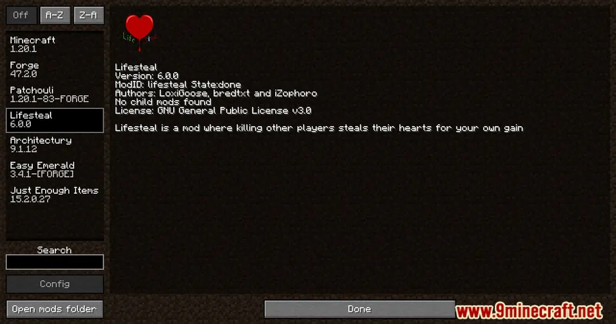 Lifesteal Mod screenshot 1