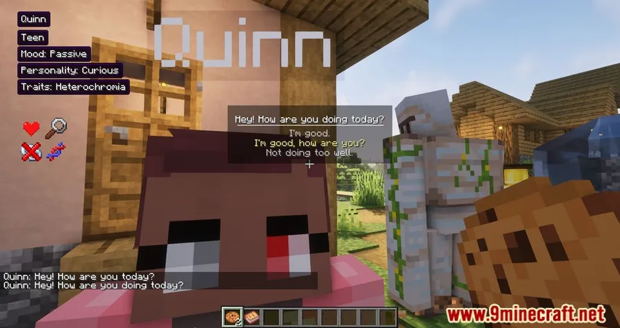 Minecraft Comes Alive Reborn Mod screenshot 12 showing mod in action