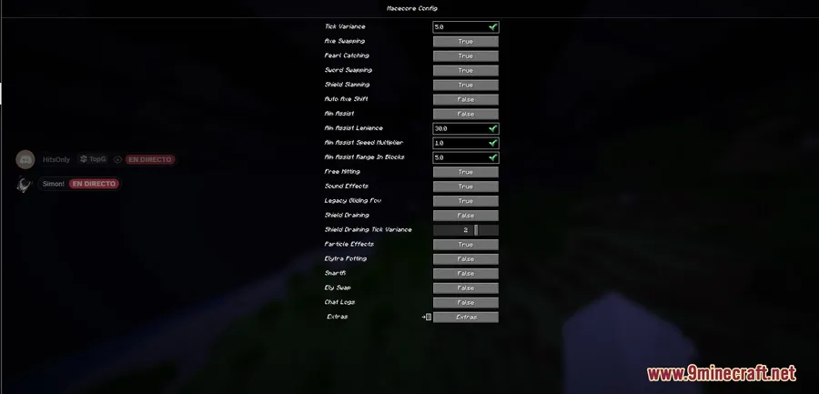 MaceCore Premium Client Mod screenshot 1