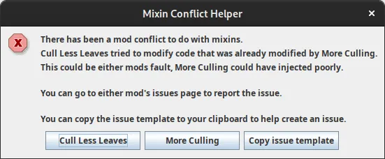 Mixin Conflict Helper Mod screenshot 1