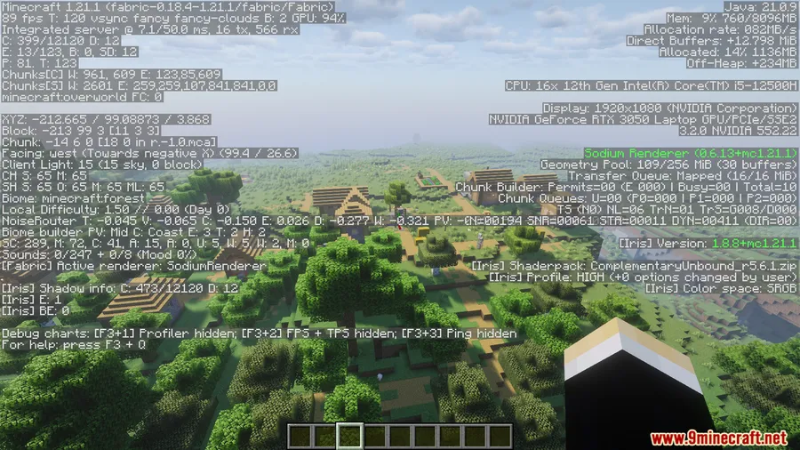 Nvidium Ported Mod screenshot 3 showing mod in action