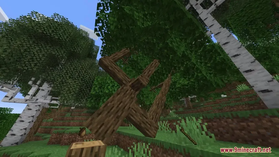 Panda's Falling Tree's Mod screenshot 3 showing mod in action