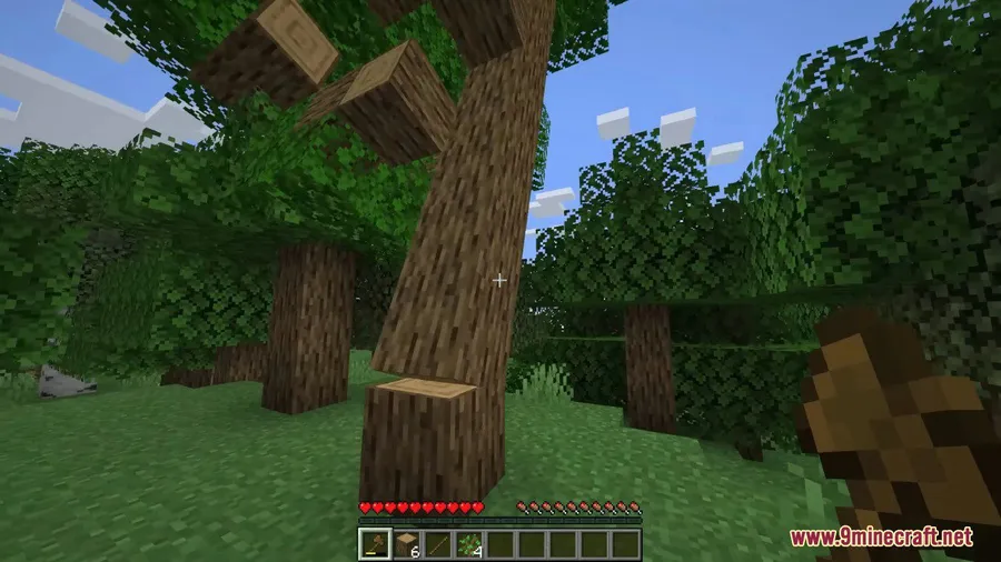 Panda's Falling Tree's Mod screenshot 5 showing mod in action