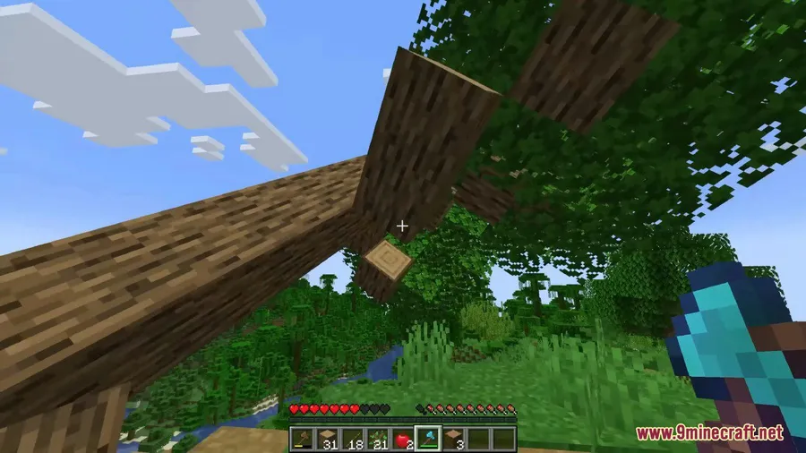 Panda's Falling Tree's Mod screenshot 7 showing mod in action
