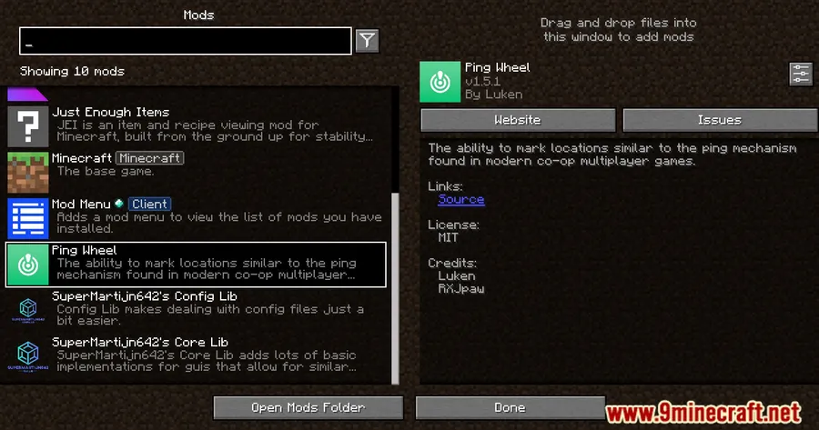 Ping Wheel Mod screenshot 1