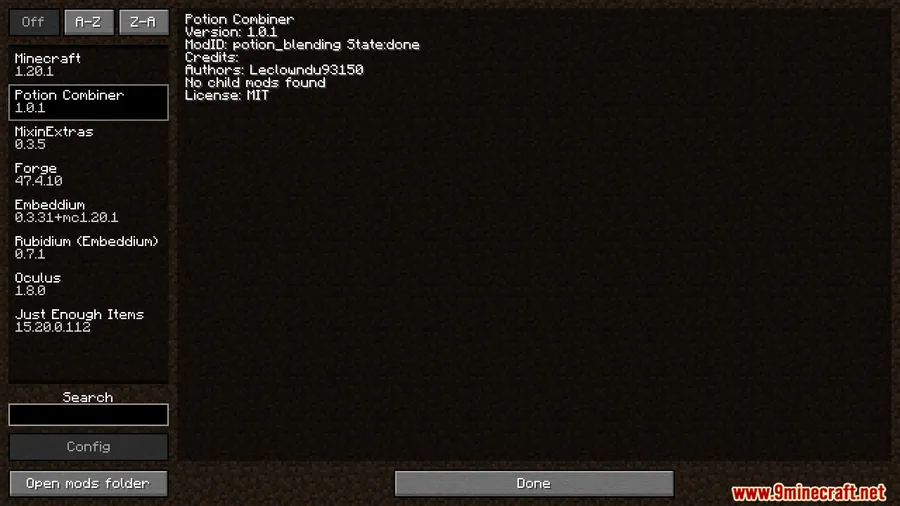 Potion Combiner Mod screenshot 1